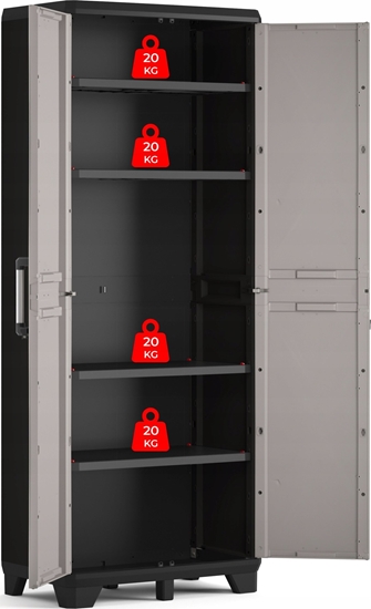 Picture of Szafa ogrodowa Keter Pro czarno-szara