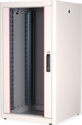 Picture of Roline 19-inch network cabinet Basic 22 U, 600x600 WxD glass door grey