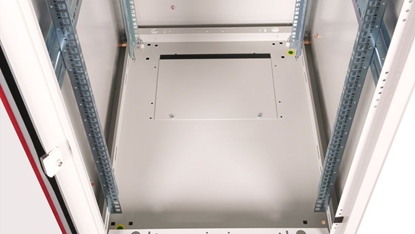 Picture of Roline 19-inch network cabinet Basic 26 U, 600x800 WxD glass door grey