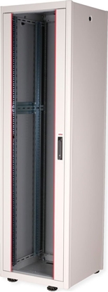 Picture of Roline 19-inch network cabinet Basic 42 U, 600x600 WxD glass door grey