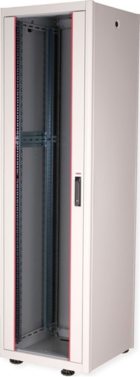 Picture of Roline 19-inch network cabinet Basic 42 U, 600x600 WxD glass door grey