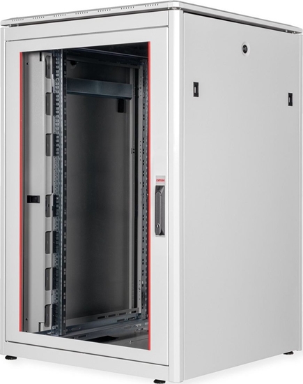 Picture of Roline 19-inch Network Cabinet Pro 22 U, 800x800 WxD glass door grey