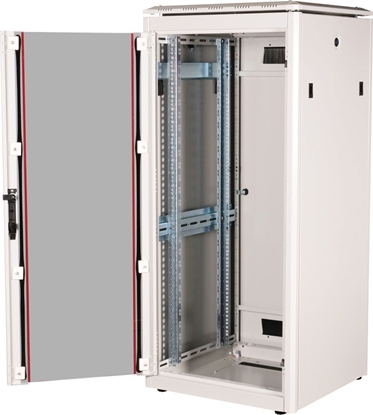 Picture of Roline 19-inch Network Cabinet Pro 26 U, 600x600 WxD glass door grey