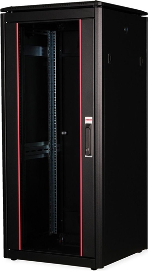 Picture of Roline 19-inch Network Cabinet Pro 26 U, 600x600 WxD Glass door black
