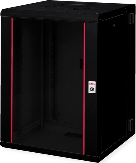 Picture of Roline 19-inch wall-mounted housing Pro 16 U, 600x600 WxD two-piece swivelling black
