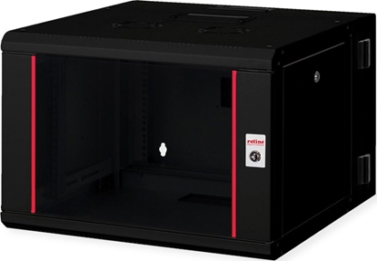 Изображение Roline 19-inch wall-mounted housing Pro 7 U, 600x600 WxD two-piece swivelling black