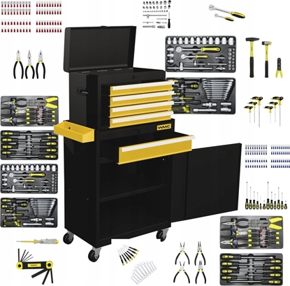 Picture of Szafka narzdz. wózek warsztatowy 253el.