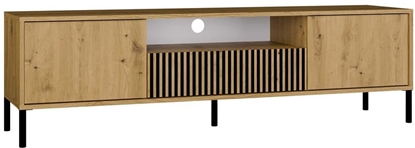 Attēls no SZAFKA RTV KAMARO 160 DB ARTISAN Front ryflowany + Klasyczny