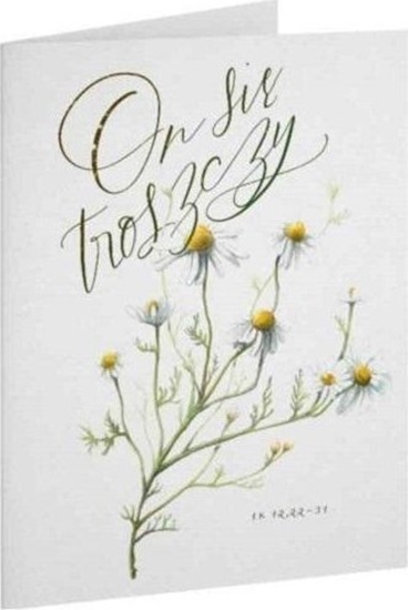 Изображение Szaron Kartka Dobro - ON - sie troszczy - rumianek