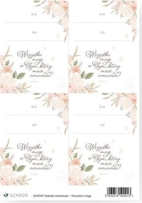 Изображение Szaron Naklejki dedykacyjne - Wszystko mog