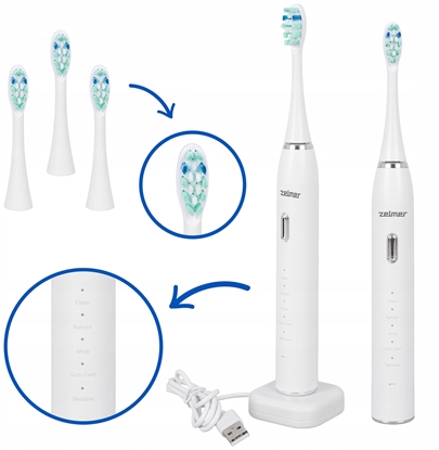 Изображение SZCZOTECZKA SONICZNA ZTB 6010W 40000 drga/min