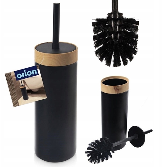 Изображение Szczotka do toalety z pojemnikiem czarna
