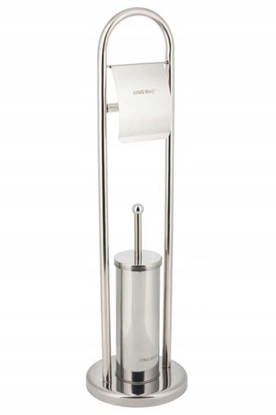 Picture of SZCZOTKA TOALETOWA DO WC Z UCHWYTEM NA PAPIER KINGHOFF KH-3221