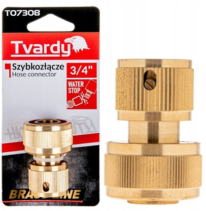 Picture of Szybkozcze 3/4" ze stopem BRASS-LINE (10/80)