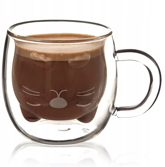 Picture of Szklanka termiczna z podwójn ciank KOTEK 270 ml