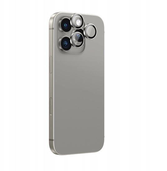 Picture of Szko hartowane AMAZINGTHING AR Aluminium 3 Lens Glass z ramk na soczewki aparatu do iPhone 16 Pro / 16 Pro Max - szare