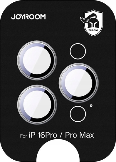 Изображение Szko ochronne Joyroom JR-MFY0262 na obiektywy iPhone 16 Pro/16 Pro Max - tytanowe