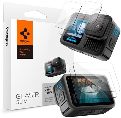 Attēls no SZKO HARTOWANE SPIGEN GLAS.TR SLIM 2-SET GOPRO HERO 13 CLEAR