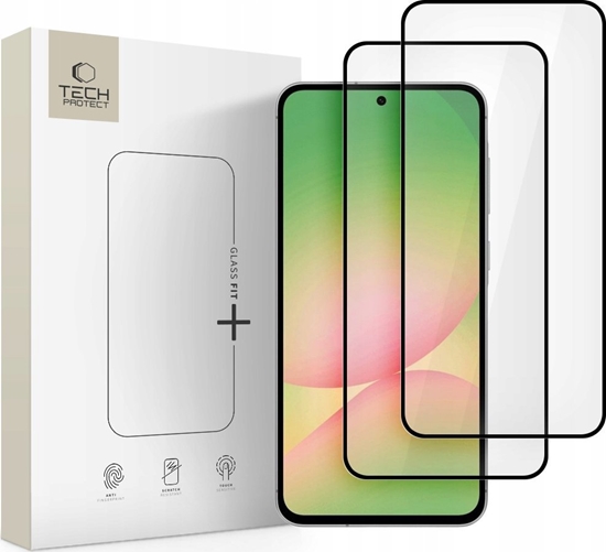 Picture of SZKO HARTOWANE TECH-PROTECT GLASS FIT+ 2-PACK GALAXY A36 / A56 5G BLACK