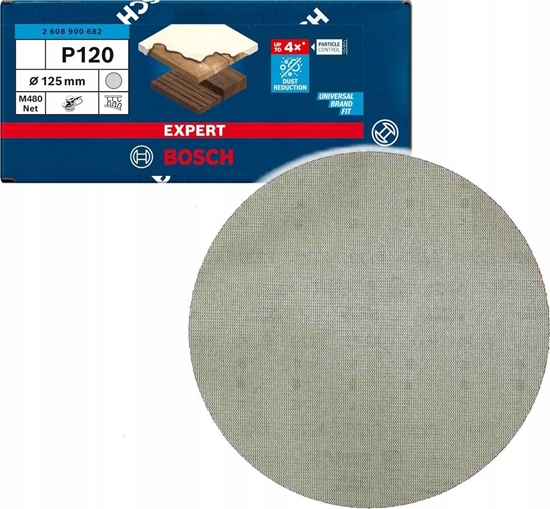 Изображение Szlifierka Bosch Bosch Expert M480 mesh sanding sheet O 125mm, K120 (50 pieces, for eccentric sanders)