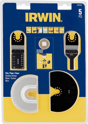 Attēls no Szlifierka Irwin Tools IRWIN SAW BLADE FOR MULTIFUNCTIONAL OSCILLATION SANDER set. 4 pcs.