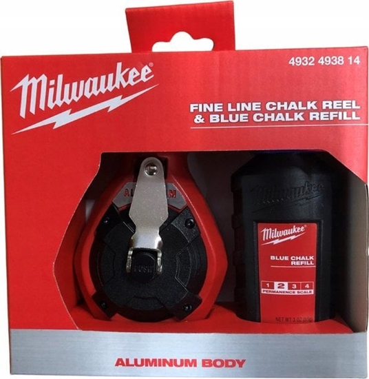 Изображение Sznurek traserski cienki + kreda niebieska Milwaukee 4932493814