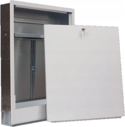 Изображение SZPMS-3 SZAFKA PODTYNKOWA Z MASKOWNIC I MIEJSCEM NA STEROWANIE 8 OBWODÓW SZER X WYS X G 602X730(ZEW.) 560X730(ZEW.) X120 SIGMA-LI // TG.SZPMS-3