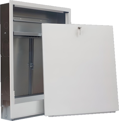 Изображение SZPMS-4 SZAFKA PODTYNKOWA Z MASKOWNIC I MIEJSCEM NA STEROWANIE 10 OBWODÓW SZER X WYS X G 752X730(ZEW.) 710X730(WEW.) X120 SIGMA-LI // TG.SZPMS-4