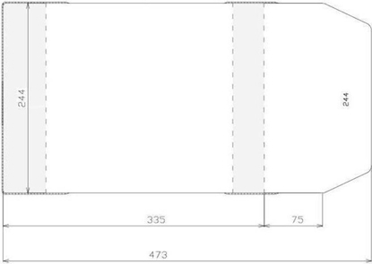 Picture of Sztapel Okadka regulowana 244x410mm (50szt)