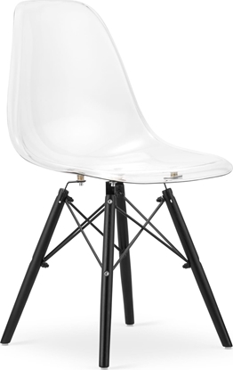 Picture of Taakie Meble Krzeso OSAKA przezroczyste / nogi czarne x 4