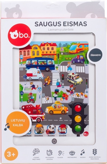Picture of Tablet bo. Educational tablet "Traffic" (In Lithuanian lang.)