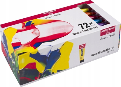 Attēls no Talens Talens Amsterdam Standard Farby akrylowe 72x20ml