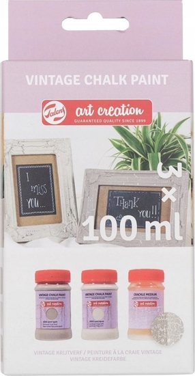 Изображение Talens Talens Art Creation Vintage Chalk set Blues | 2 x 100 ml + crackle medium