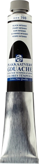 Picture of Talens Talens Gouache Extra Fine Quality Tube 60 ml Black Intenso 703