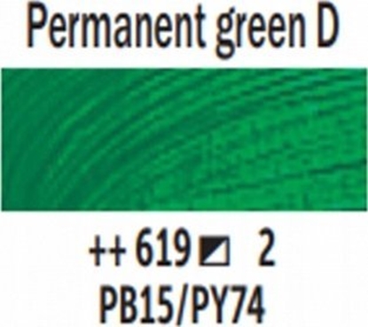 Picture of Talens Van Gogh Oil Colour Tube Permanent Green Deep 619