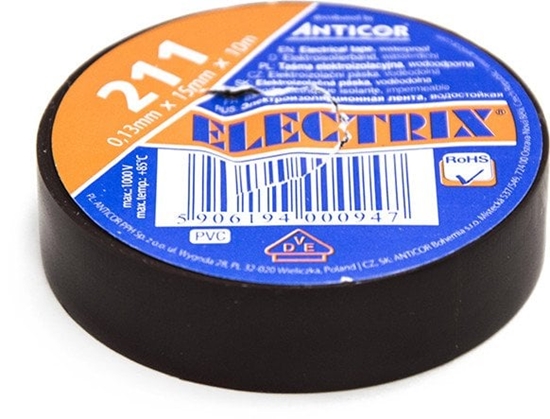 Изображение Tama izolacyjna PCV Anticor Electrix PE-2111004-0015010 15mmx0,13mmx10m brzowa