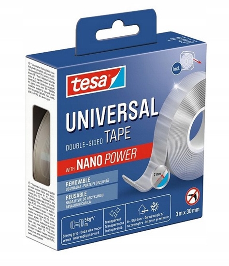 Picture of Tama monta.dwustr.nano power 3m:30mm transprentna