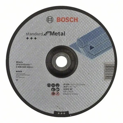 Attēls no Abrazīvais griešanas disks Bosch Standard for Metal 2608603162; 230x22,23 mm
