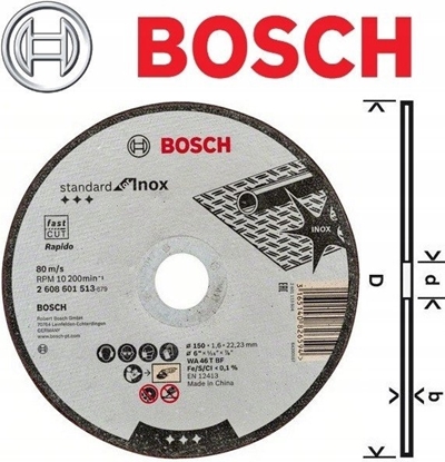 Изображение TARCZ TNCA NOX Ø150X1,6MM