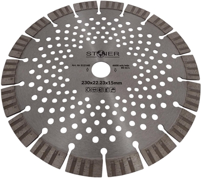 Изображение TARCZA D.STONER 230/15mm SEG. V-TURBO