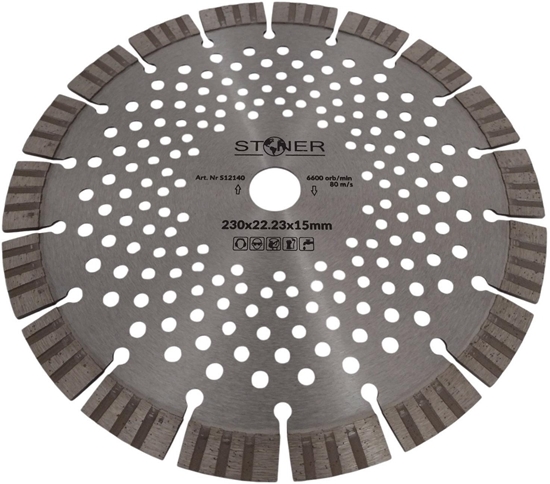 Изображение TARCZA D.STONER 230/15mm SEG. V-TURBO