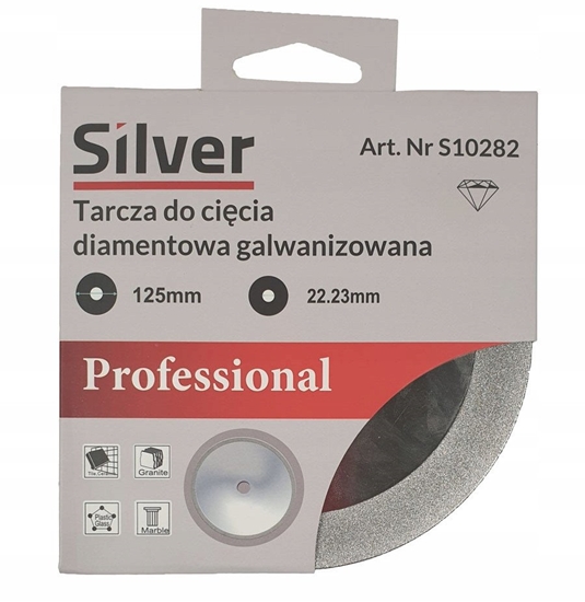 Picture of TARCZA DIAMENTOWA DO CICIA 125x1,1x15mm /SILVER