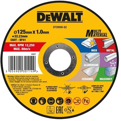 Attēls no tarcza do cicia wielu materiaów -125 x 22,23 x 1,0 mm