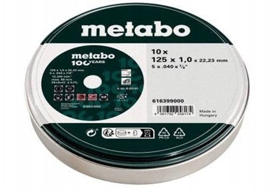 Picture of TARCZA TNÄCA INOX 125*1.0*22.23MM 10SZT