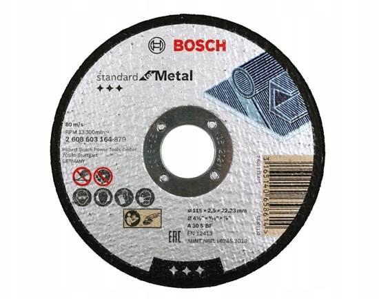 Изображение TARCZA TNCA METALL,LPP 115X2.5MMPR.