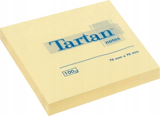 Изображение Tartan Bloczek samoprzylepny TARTAN, 76x76mm, 12x100kart., óty