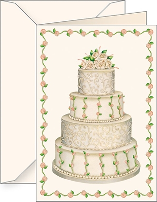 Picture of Tassotti Karnet B6 + koperta 5822 ¦lub tort bukiet