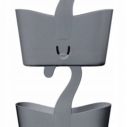 Picture of TATAY Pakarinams vannas istabas multifunkcionals plauktins 25x9x28cm peleks 8411801237960