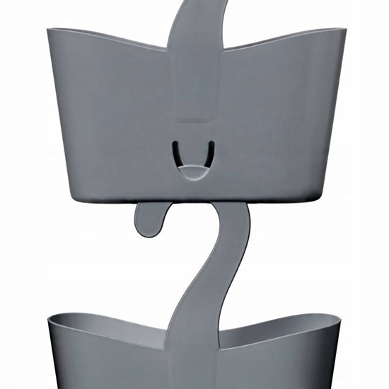 Picture of TATAY Pakarinams vannas istabas multifunkcionals plauktins 25x9x28cm peleks 8411801237960