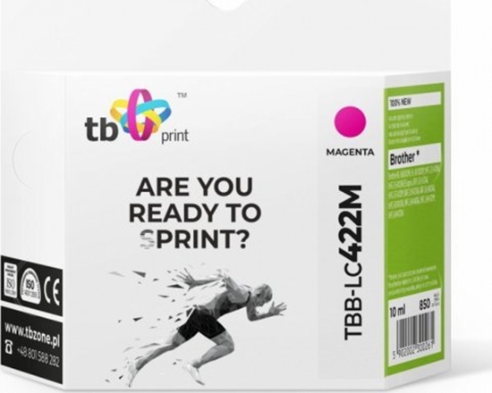 Изображение tb print Tusz do Bczerwonyher MFC-J5340DW TBB-LC422M 100% nowy magenta